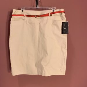 NEW YORK CLOTHING CO. KHAKI PENCIL SKIRT SZ 14